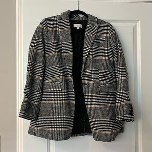 Ann Taylor Plaid Blazer
